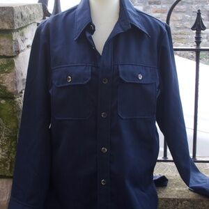 Vintage Levi's Panatela Sportswear. Medium. Navy Blue. Long Sleeve. Men